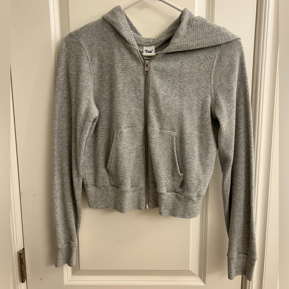TNA cropped zip up jacket!
